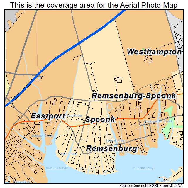 Remsenburg Speonk, NY location map 