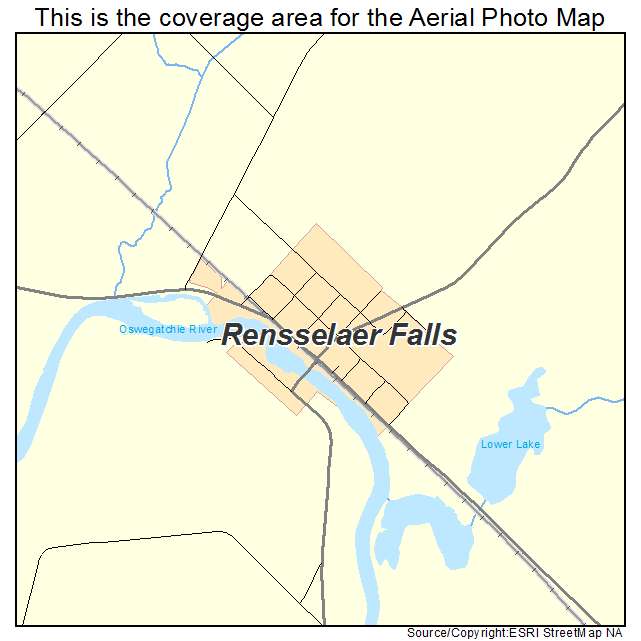 Rensselaer Falls, NY location map 