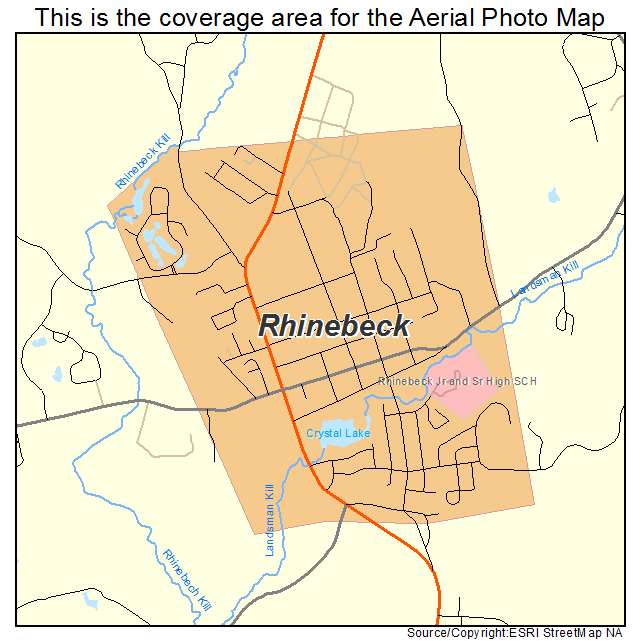 Rhinebeck, NY location map 