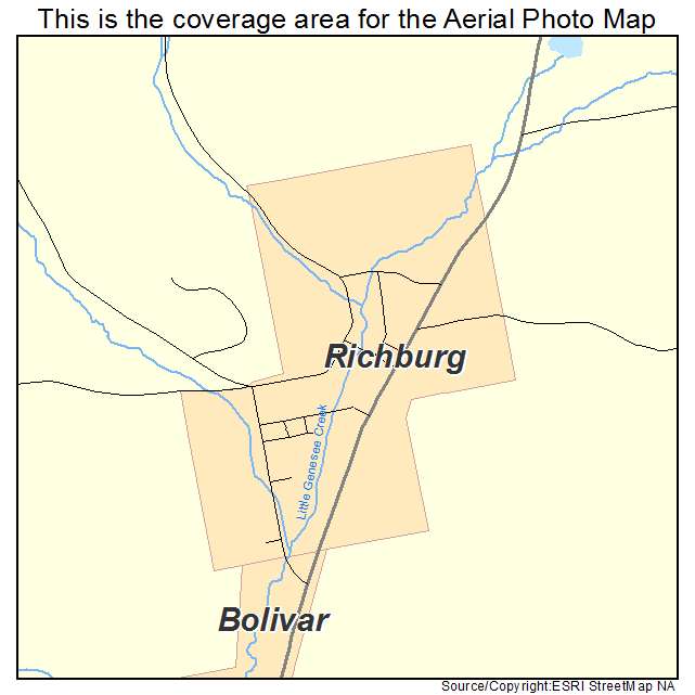 Richburg, NY location map 