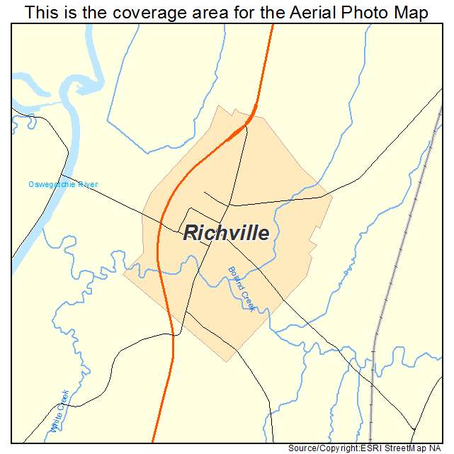 Richville, NY location map 
