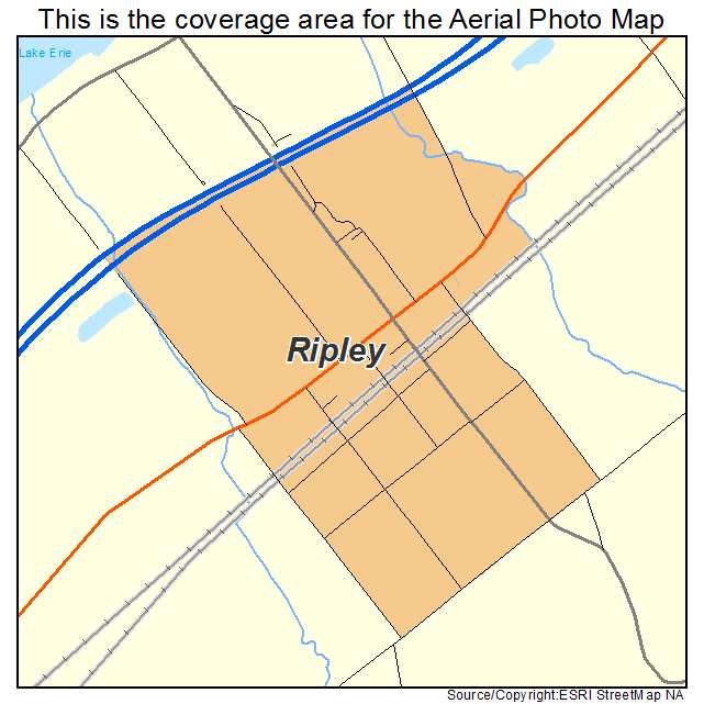 Ripley, NY location map 