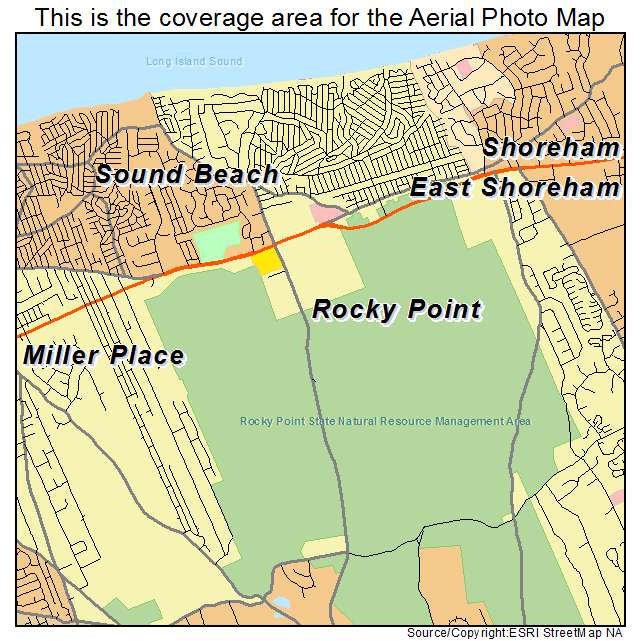 Rocky Point, NY location map 