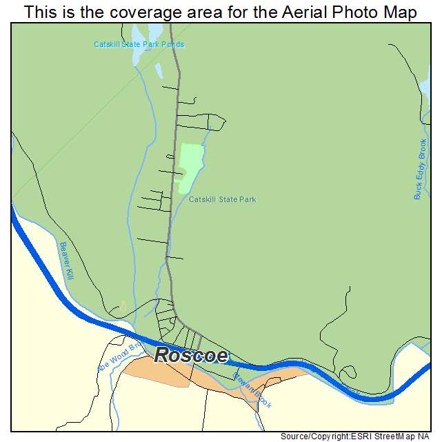 Roscoe, NY location map 
