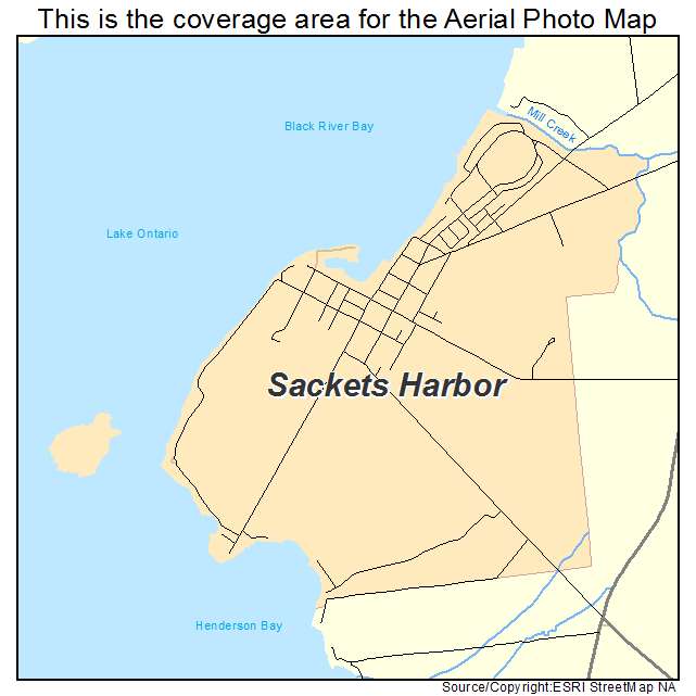 Sackets Harbor, NY location map 