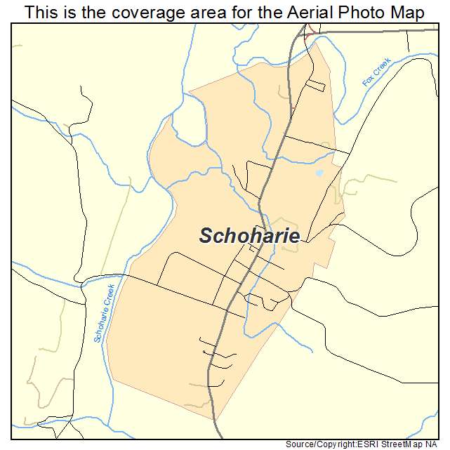 Schoharie, NY location map 