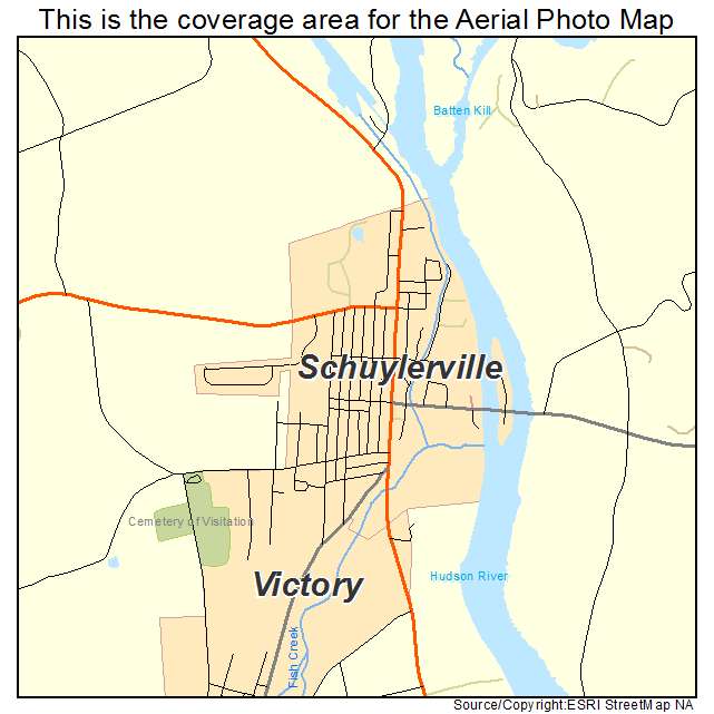 Schuylerville, NY location map 