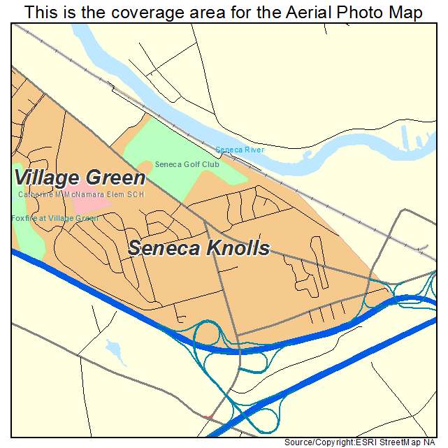 Seneca Knolls, NY location map 