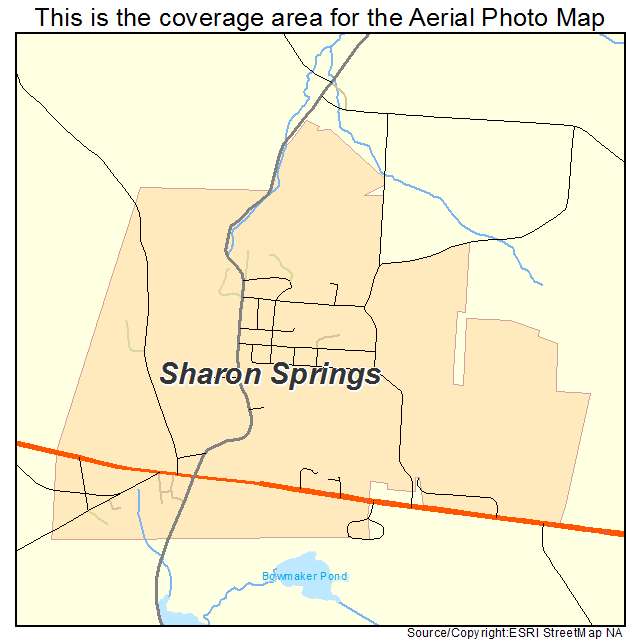 Sharon Springs, NY location map 