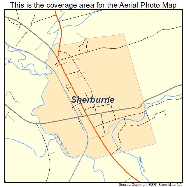 Sherburne, NY location map 