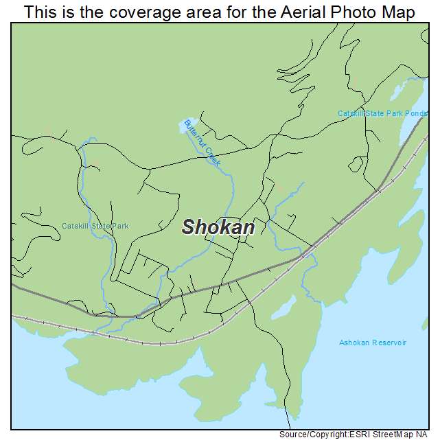 Shokan, NY location map 