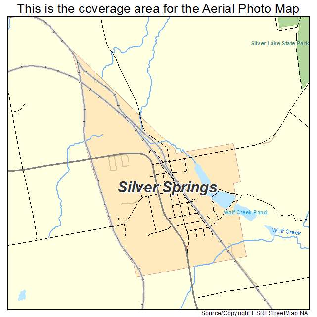 Silver Springs, NY location map 