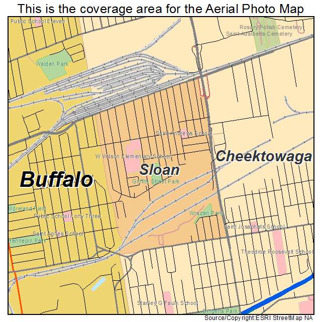 Sloan, NY location map 