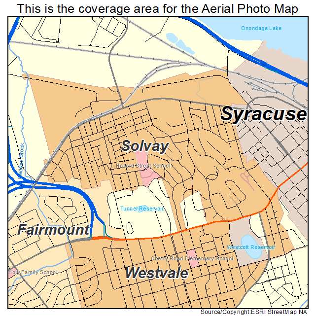 Solvay, NY location map 