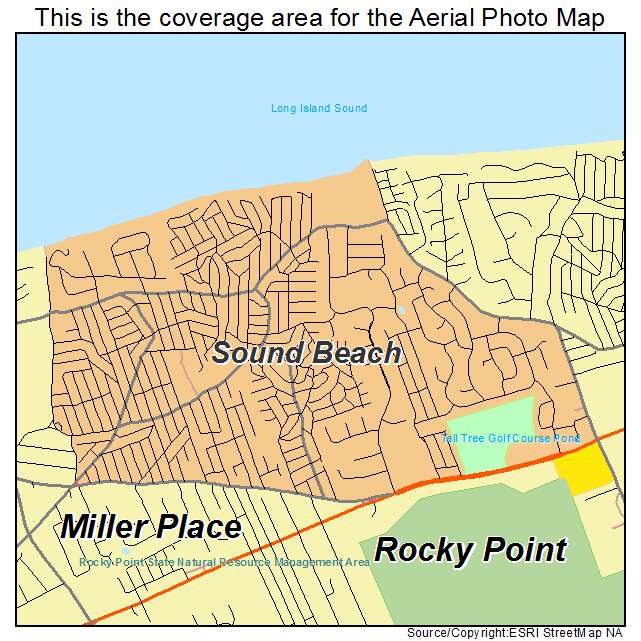 Sound Beach, NY location map 