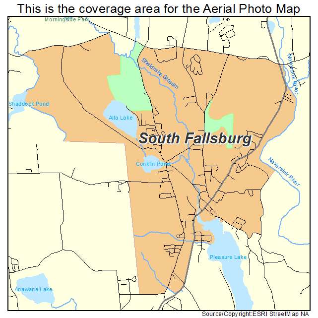 South Fallsburg, NY location map 