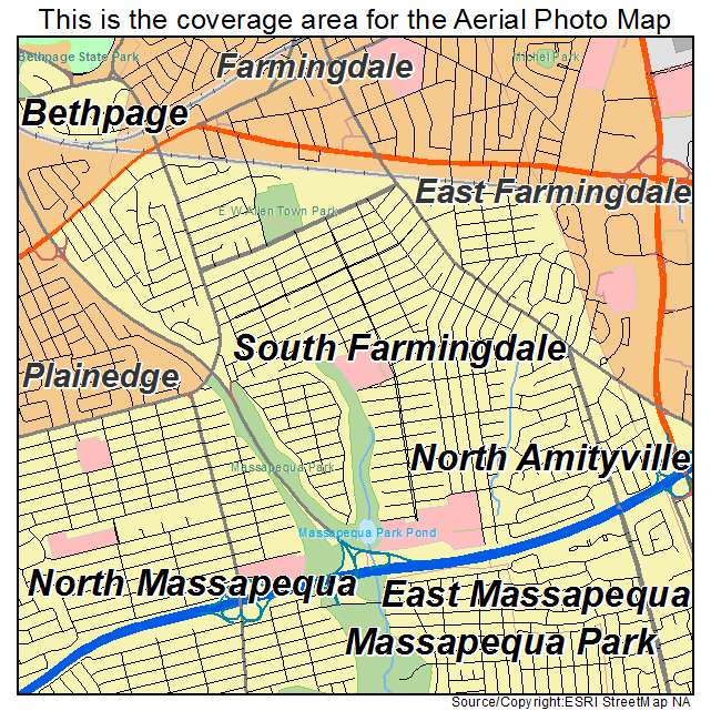 South Farmingdale, NY location map 