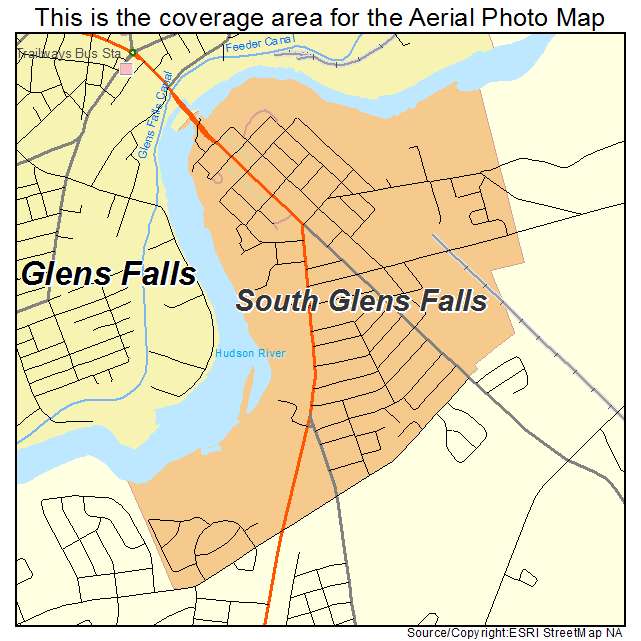 South Glens Falls, NY location map 