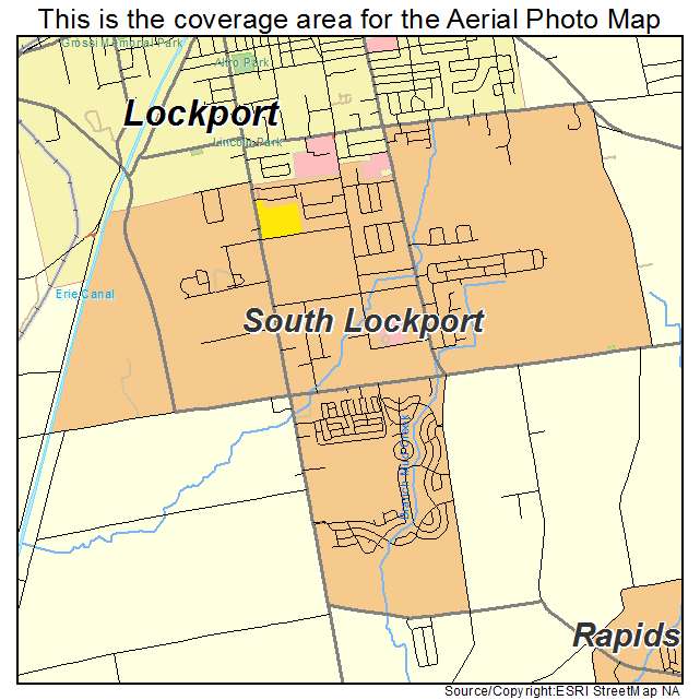 South Lockport, NY location map 