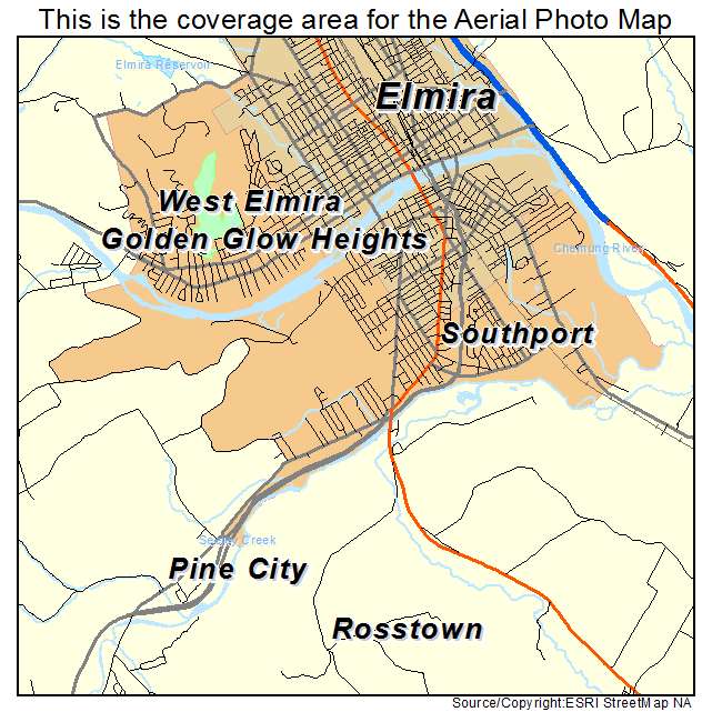 Southport, NY location map 