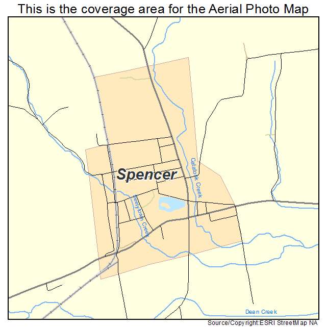 Spencer, NY location map 