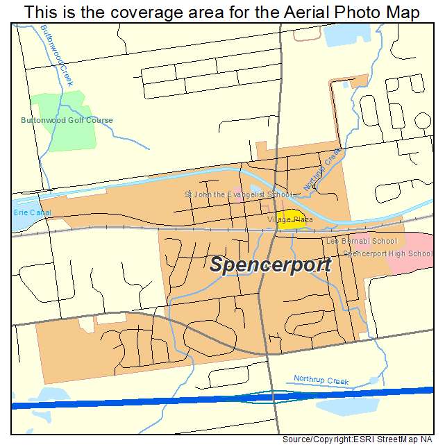 Spencerport, NY location map 