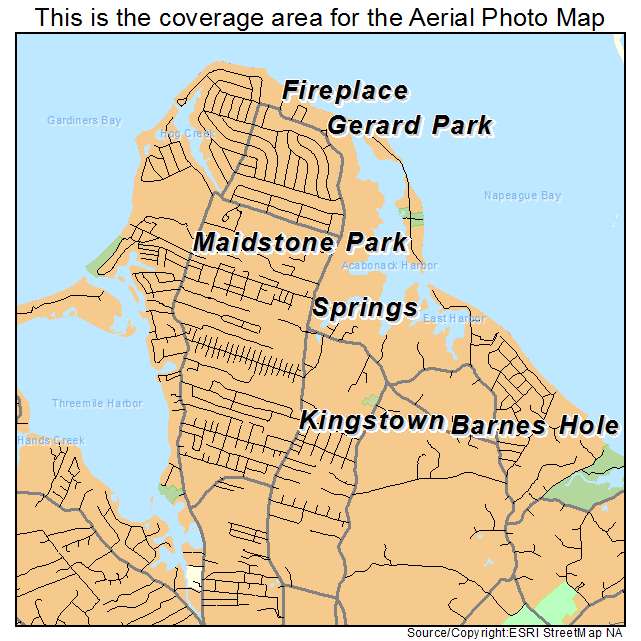 Springs, NY location map 