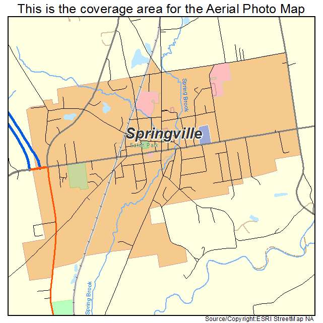 Springville, NY location map 