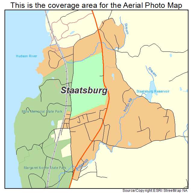 Staatsburg, NY location map 