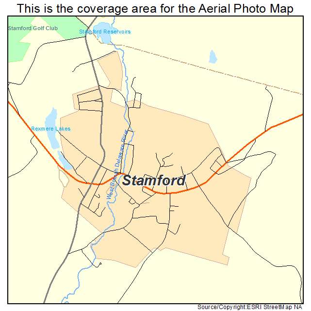 Stamford, NY location map 