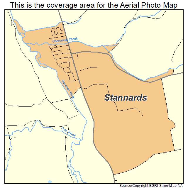 Stannards, NY location map 