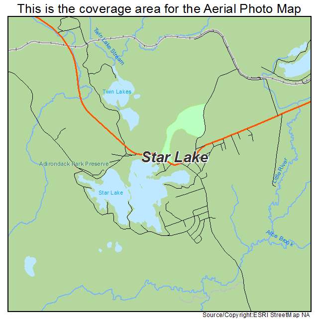 Star Lake, NY location map 