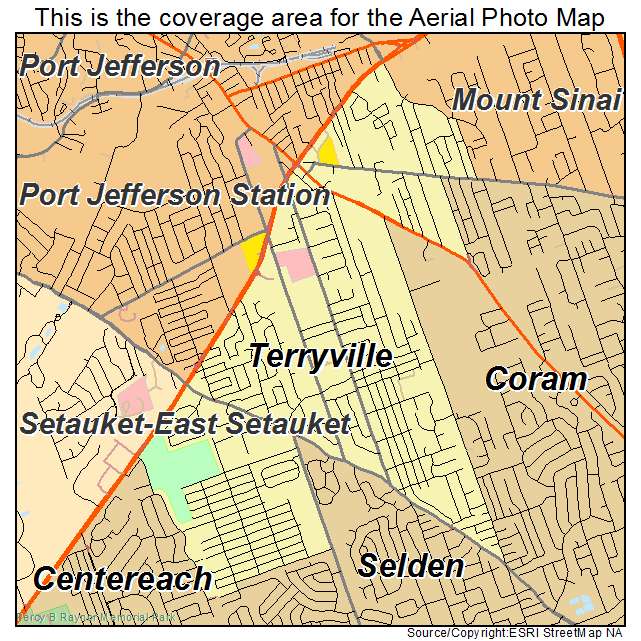 Terryville, NY location map 