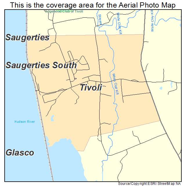 Tivoli, NY location map 