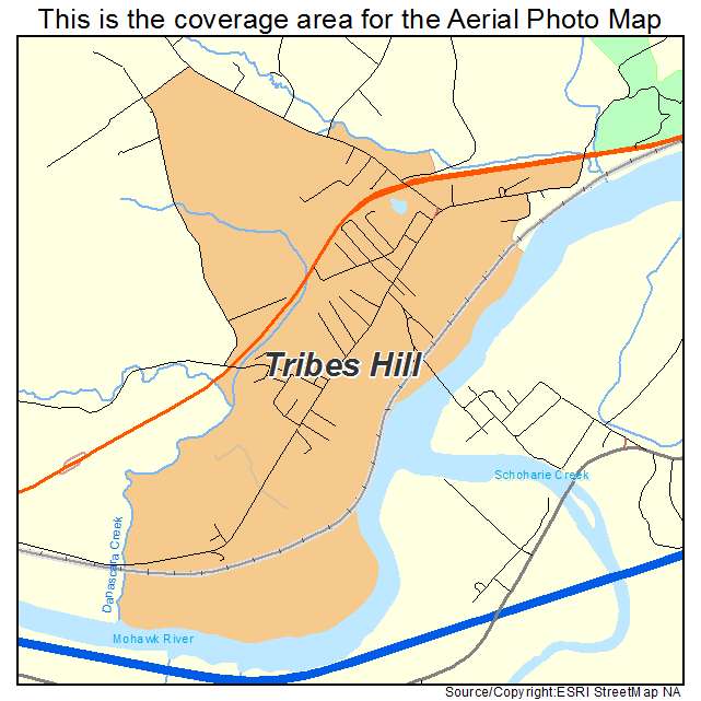 Tribes Hill, NY location map 
