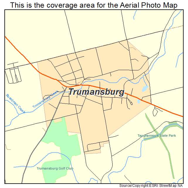 Trumansburg, NY location map 