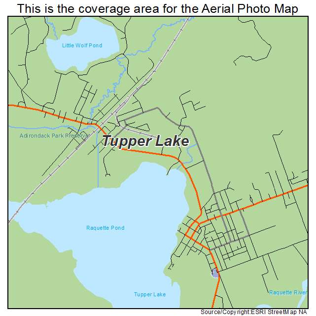 Tupper Lake, NY location map 