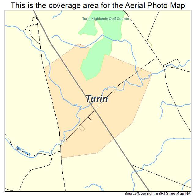 Turin, NY location map 