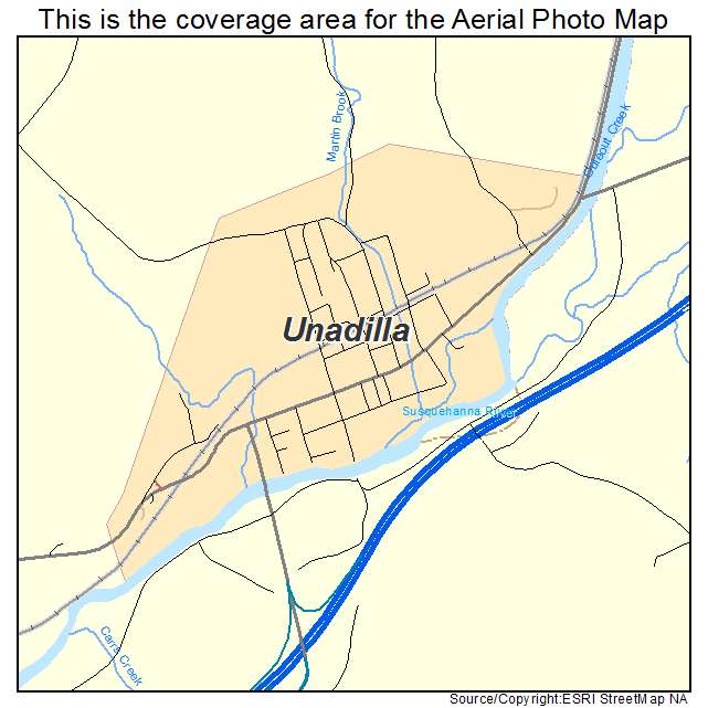 Unadilla, NY location map 