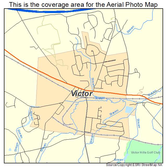 Victor, NY location map 