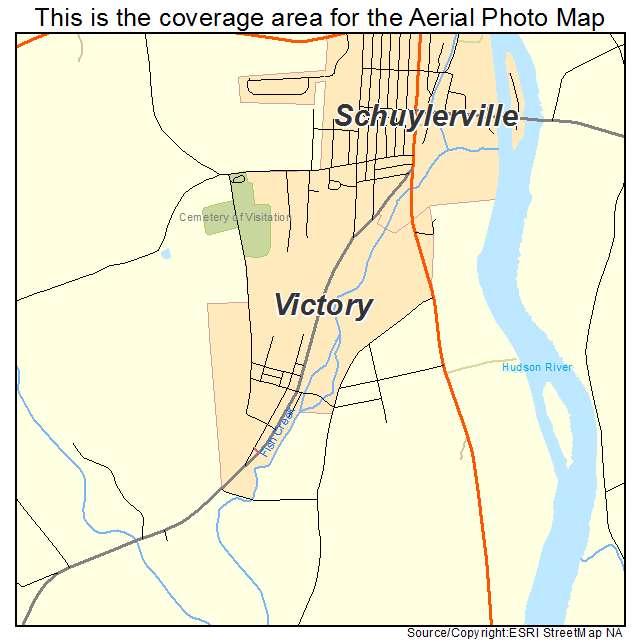 Victory, NY location map 