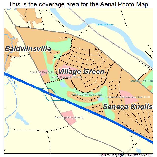 Village Green, NY location map 