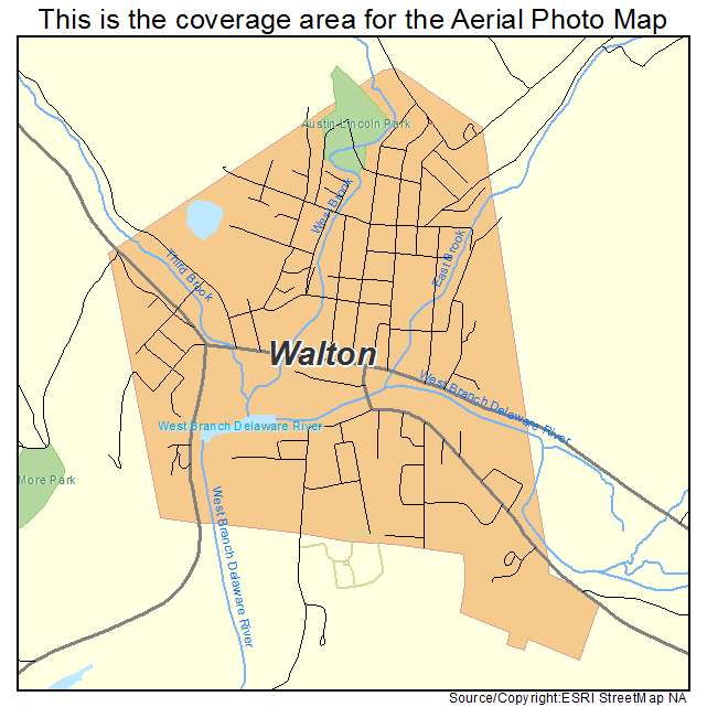 Walton, NY location map 