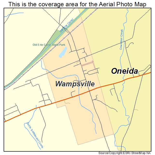 Wampsville, NY location map 