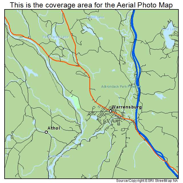 Warrensburg, NY location map 