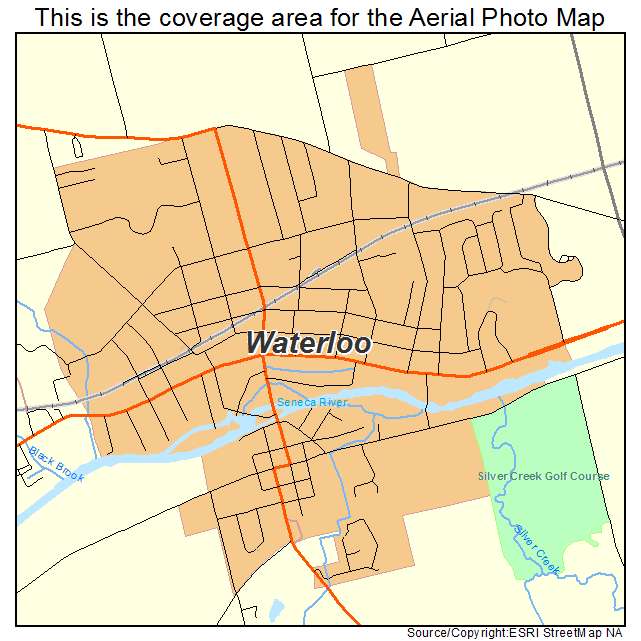 Waterloo, NY location map 