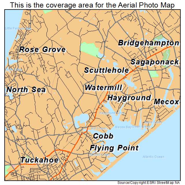 Watermill, NY location map 