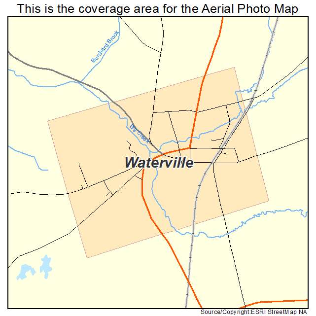 Waterville, NY location map 