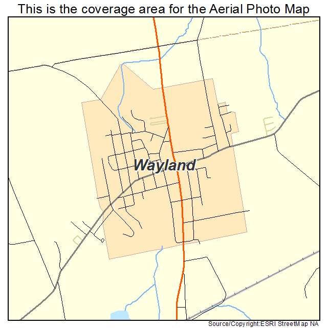 Wayland, NY location map 