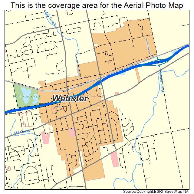 Webster, NY location map 